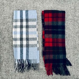 Pair of scarves, 1 cashmere and 1 lambswool